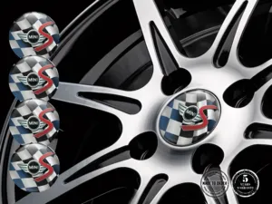 Mini Cooper Ruota Adesivi Versione Etichette Cupola Resina
